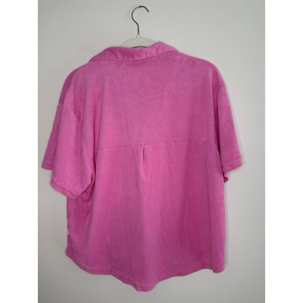 Anthropologie Araminta James Swim Womens Pink Terry Shirt Set Coverup Large - Picture 5 of 15